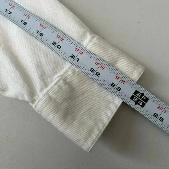 Northern Spirit Men’s Button Down Shirt Cotton Long Sleeve Classic White Medium - Picture 14 of 15